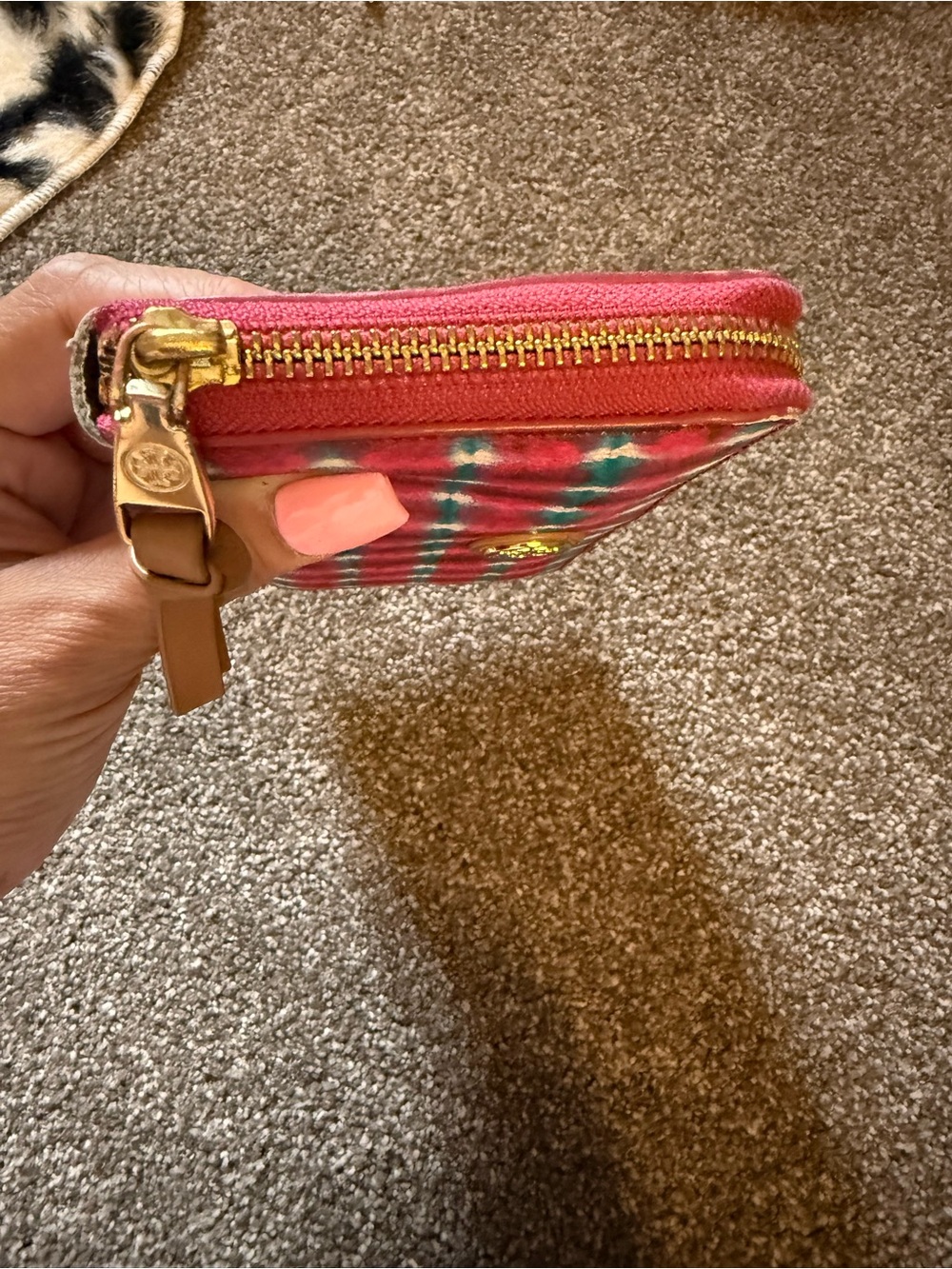 Tory Burch Pink Pink Multicolor Zip Around Wallet Project/Rehab - Picture 9 of 10
